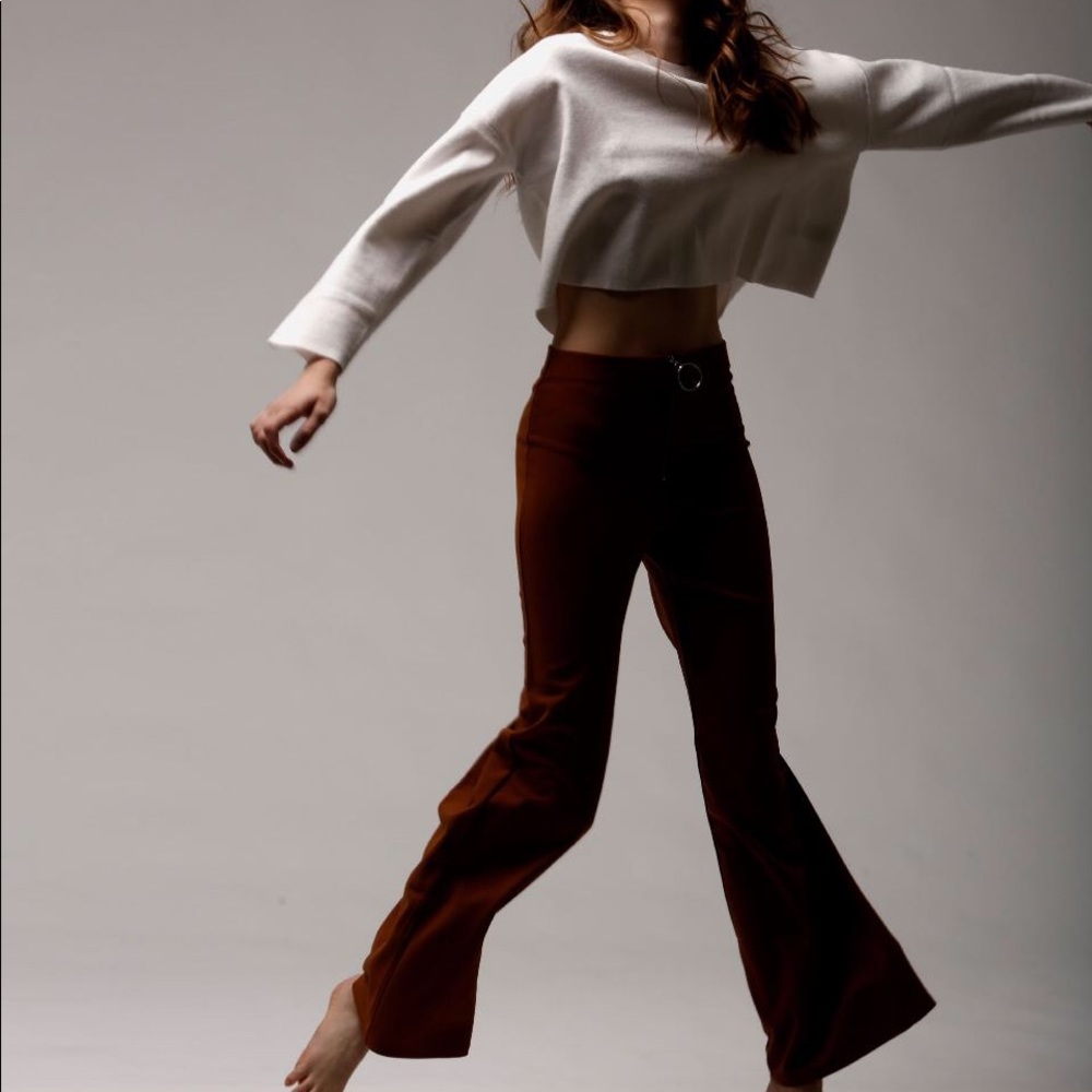 High Rise Pull Ring Pants - Picture 4 of 5